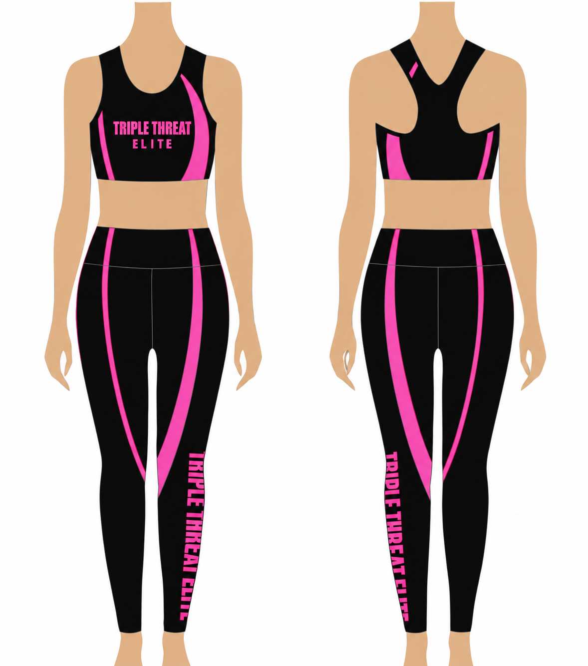 2 pc Set - Black Practice Uniform